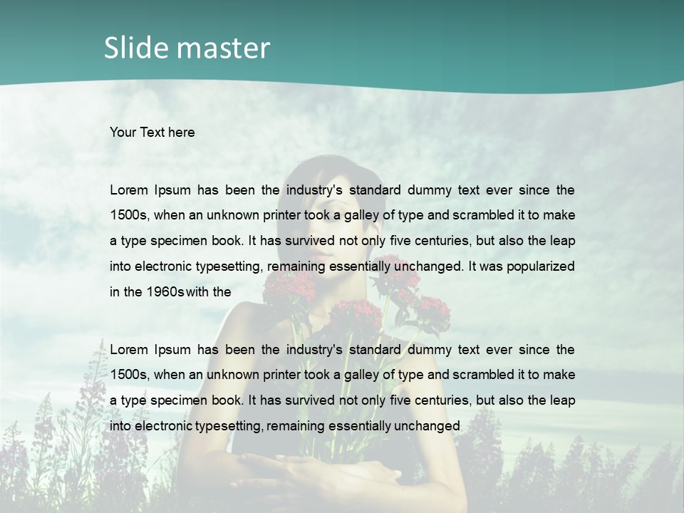 Healthy Floral Summer PowerPoint Template