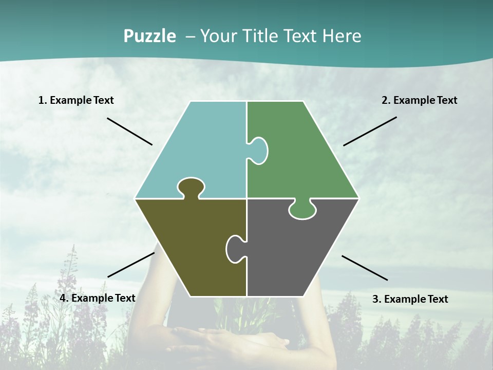 Healthy Floral Summer PowerPoint Template