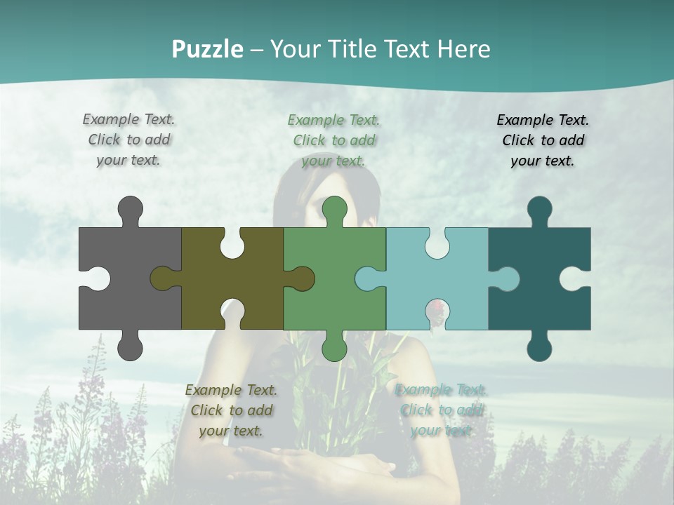 Healthy Floral Summer PowerPoint Template