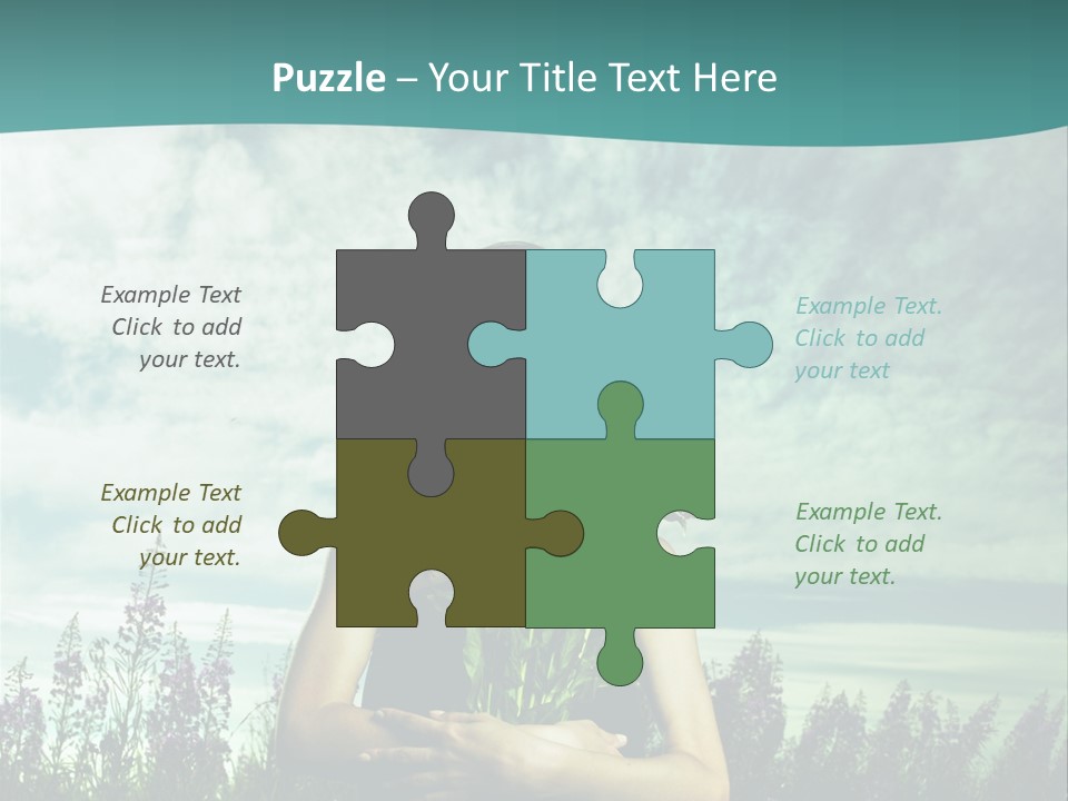 Healthy Floral Summer PowerPoint Template