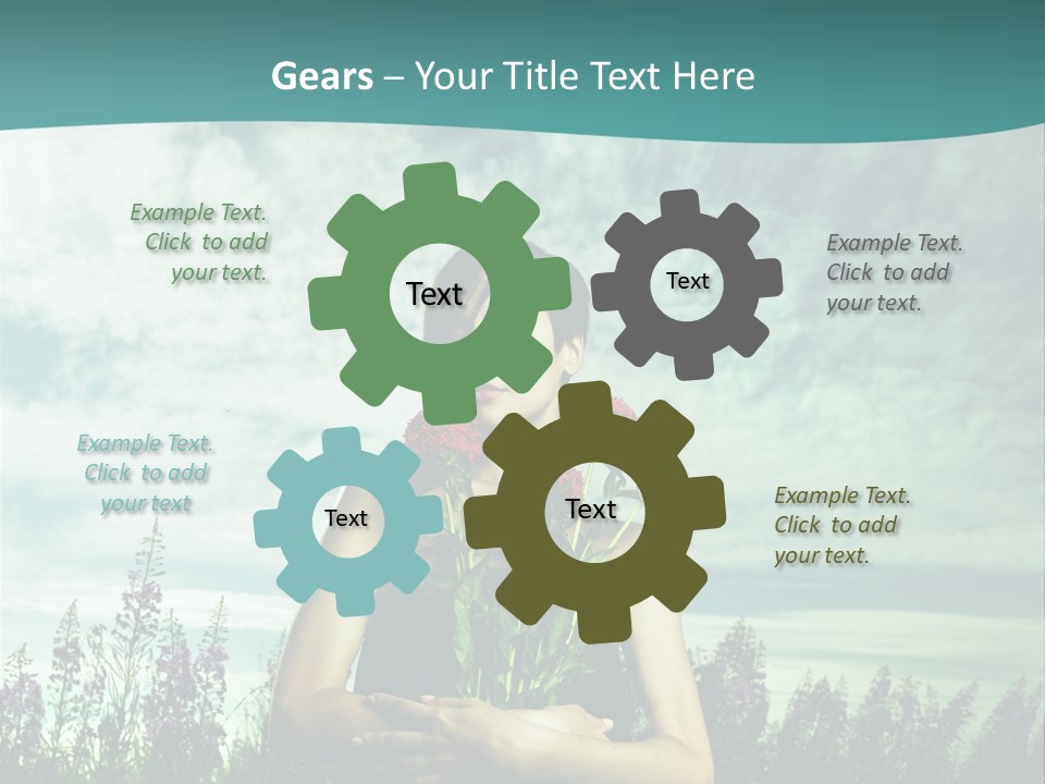 Healthy Floral Summer PowerPoint Template