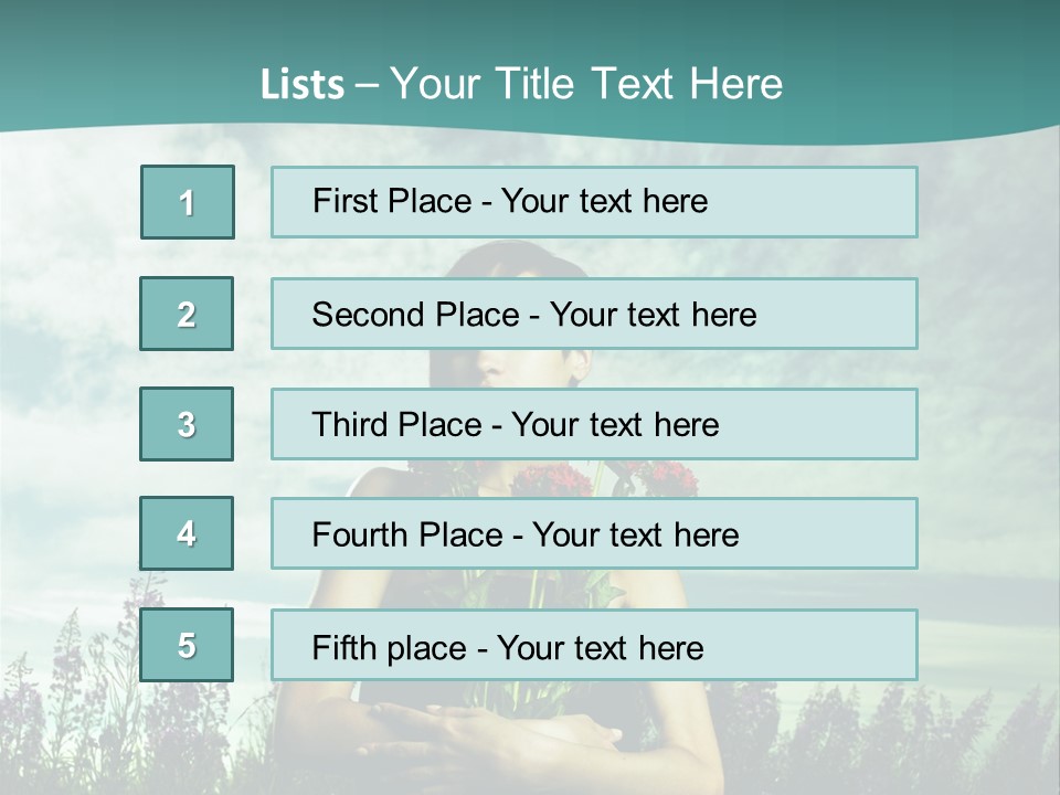 Healthy Floral Summer PowerPoint Template