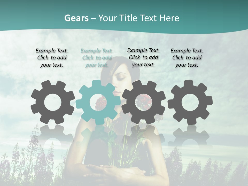 Healthy Floral Summer PowerPoint Template