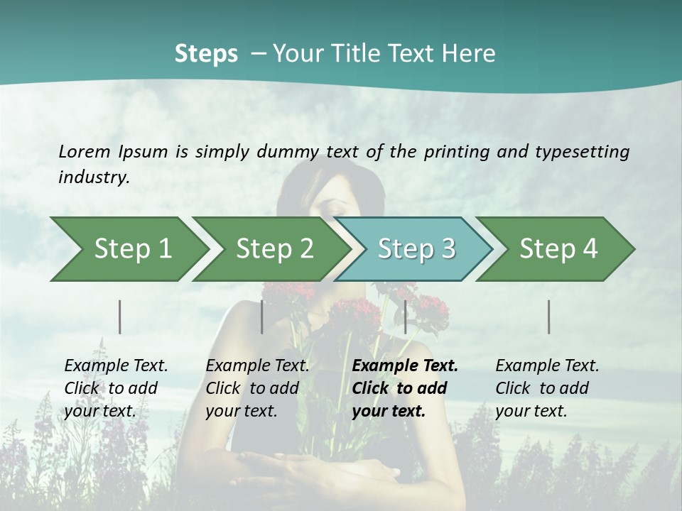 Healthy Floral Summer PowerPoint Template