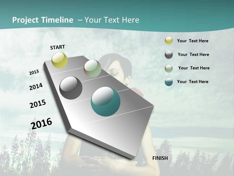 Healthy Floral Summer PowerPoint Template