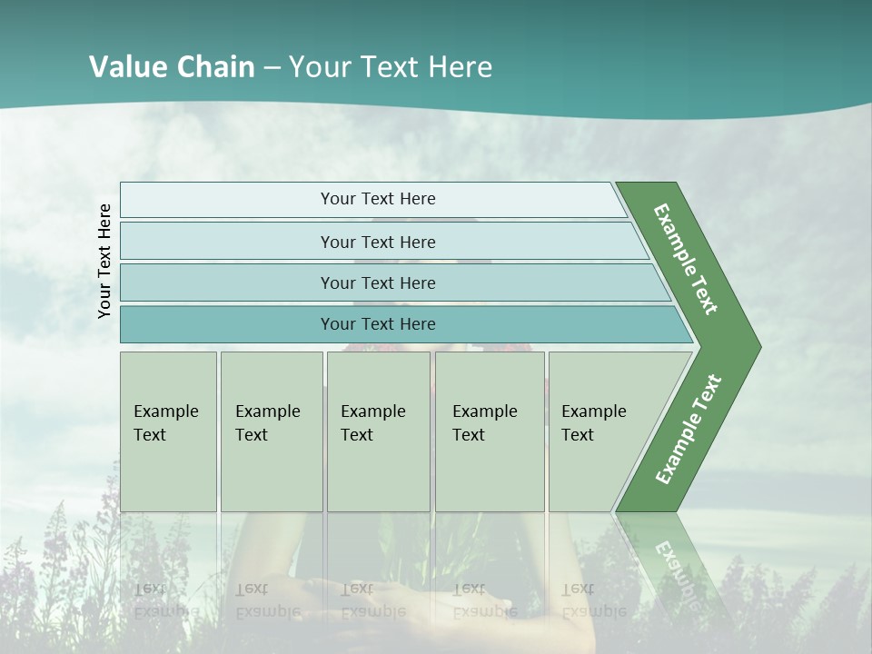 Healthy Floral Summer PowerPoint Template