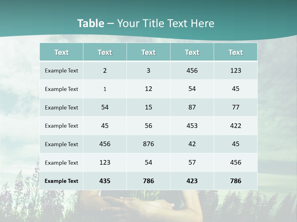Healthy Floral Summer PowerPoint Template