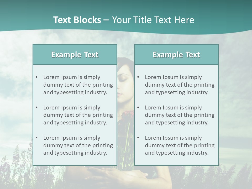 Healthy Floral Summer PowerPoint Template