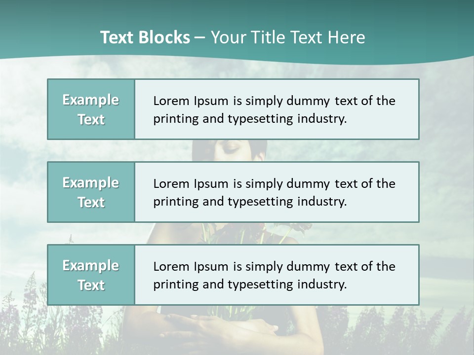 Healthy Floral Summer PowerPoint Template