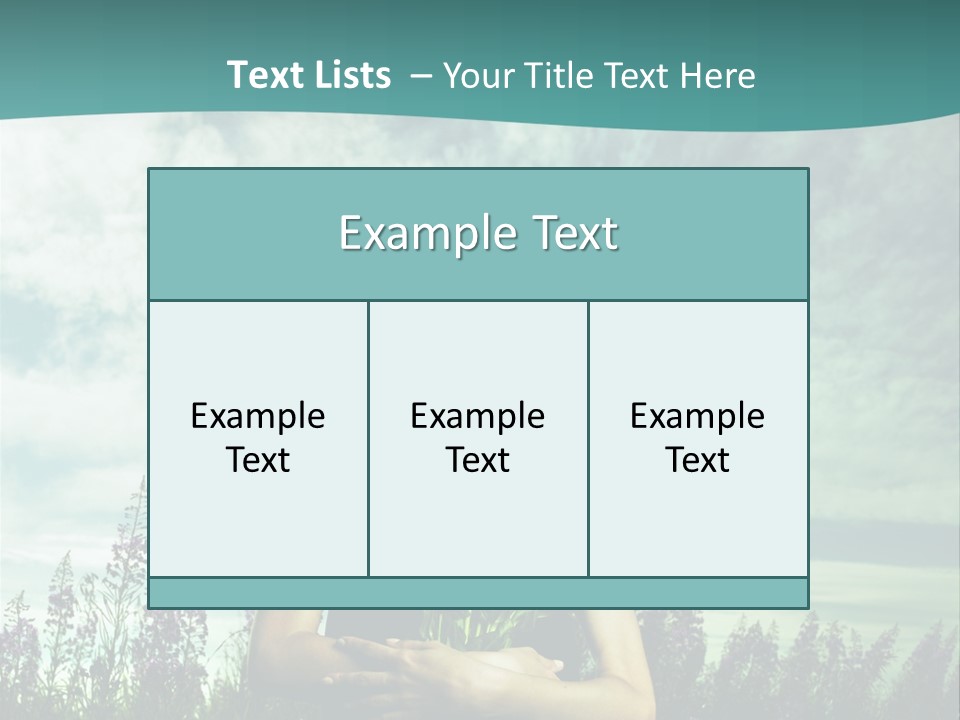 Healthy Floral Summer PowerPoint Template