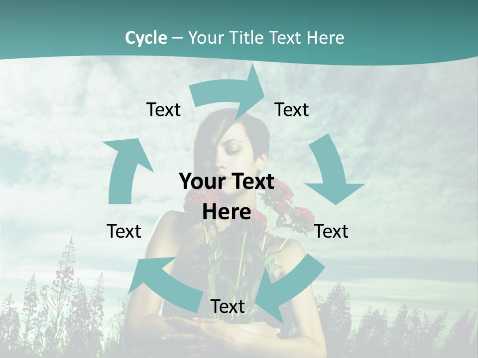 Healthy Floral Summer PowerPoint Template