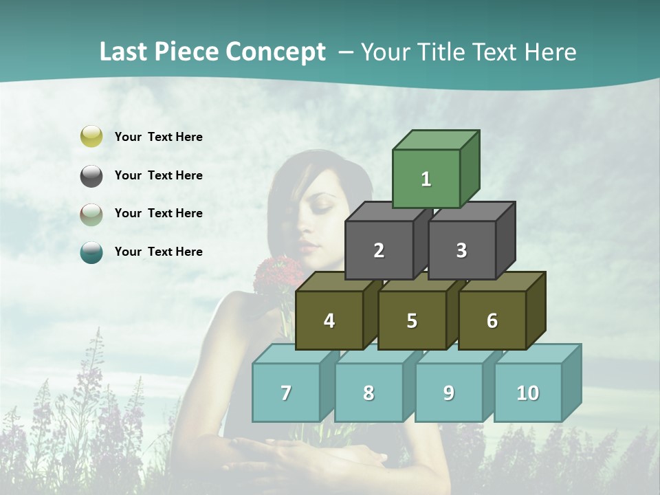 Healthy Floral Summer PowerPoint Template