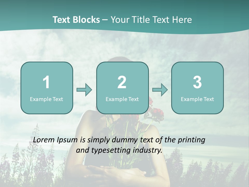 Healthy Floral Summer PowerPoint Template