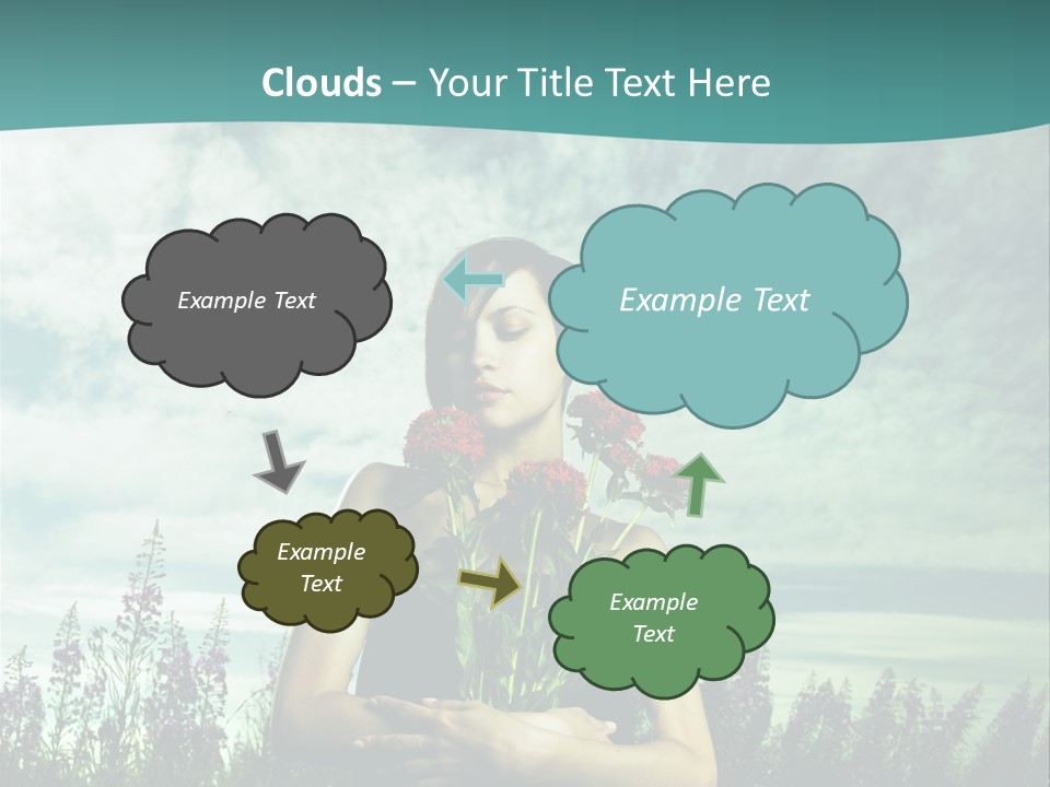 Healthy Floral Summer PowerPoint Template