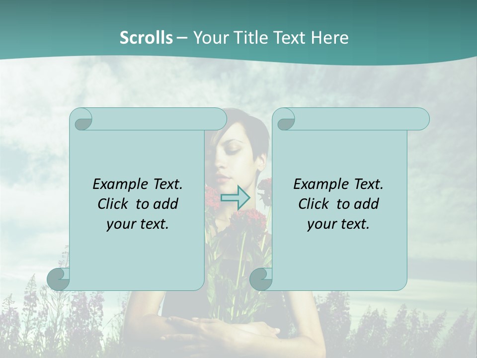 Healthy Floral Summer PowerPoint Template