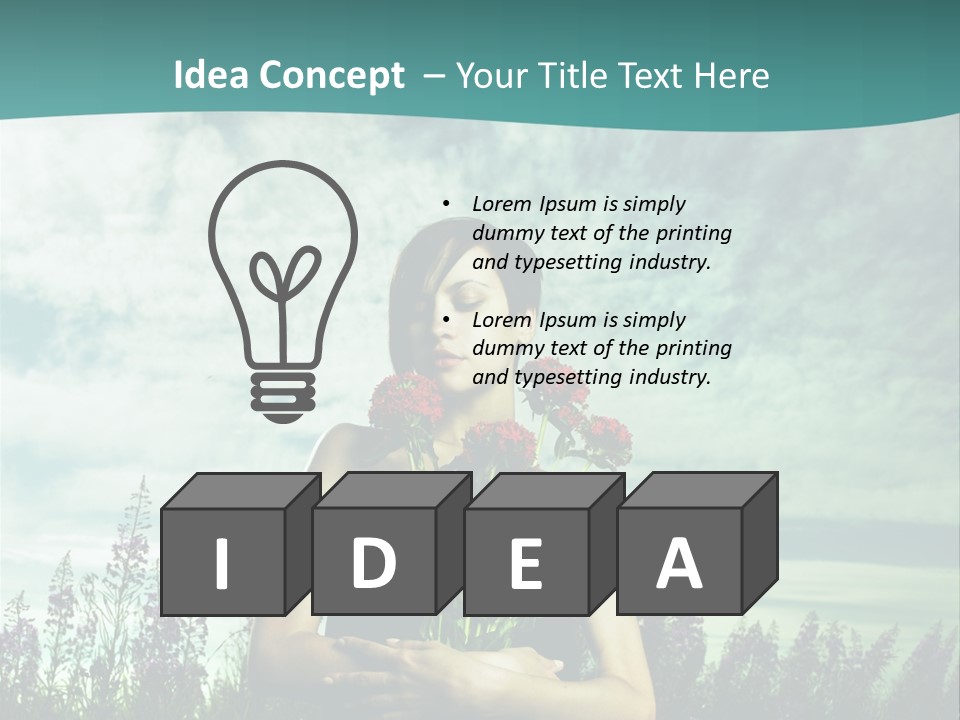 Healthy Floral Summer PowerPoint Template