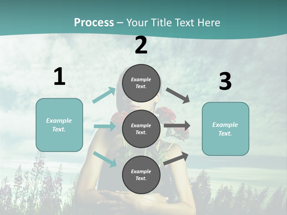 Healthy Floral Summer PowerPoint Template