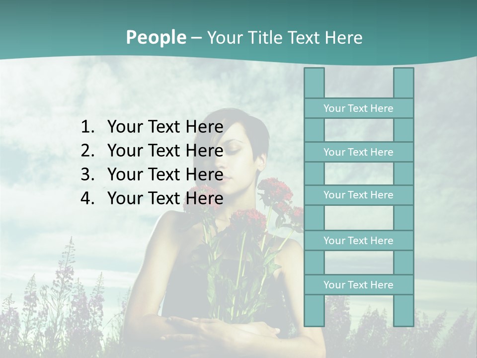 Healthy Floral Summer PowerPoint Template