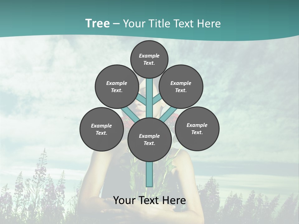 Healthy Floral Summer PowerPoint Template