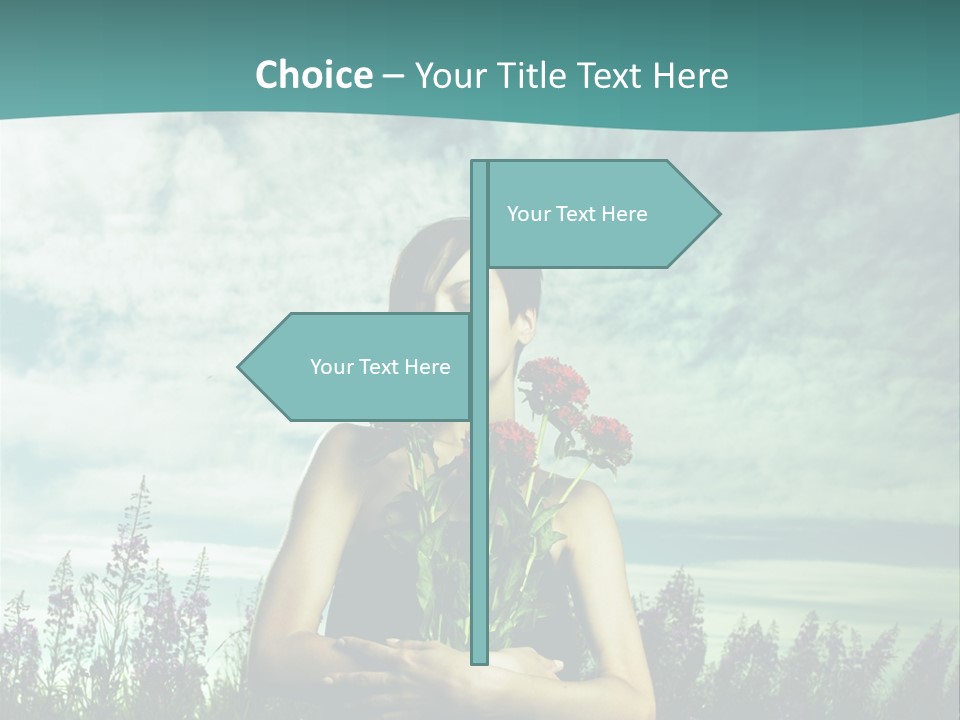 Healthy Floral Summer PowerPoint Template