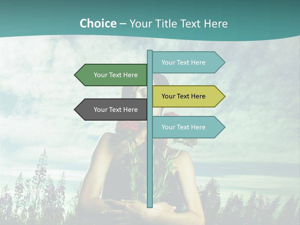 Healthy Floral Summer PowerPoint Template