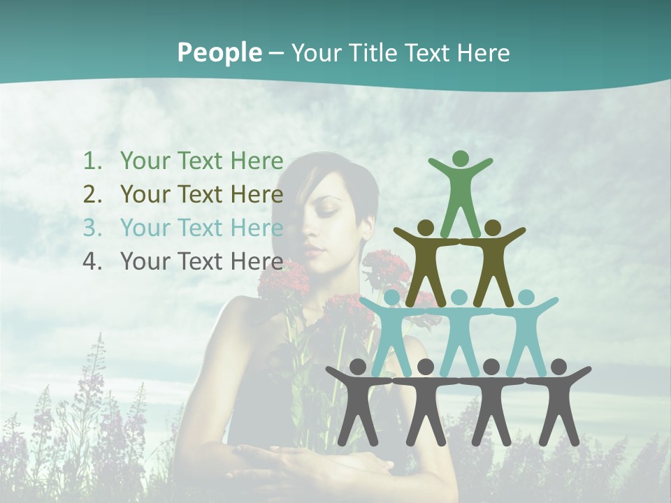 Healthy Floral Summer PowerPoint Template