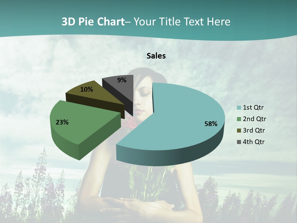 Healthy Floral Summer PowerPoint Template