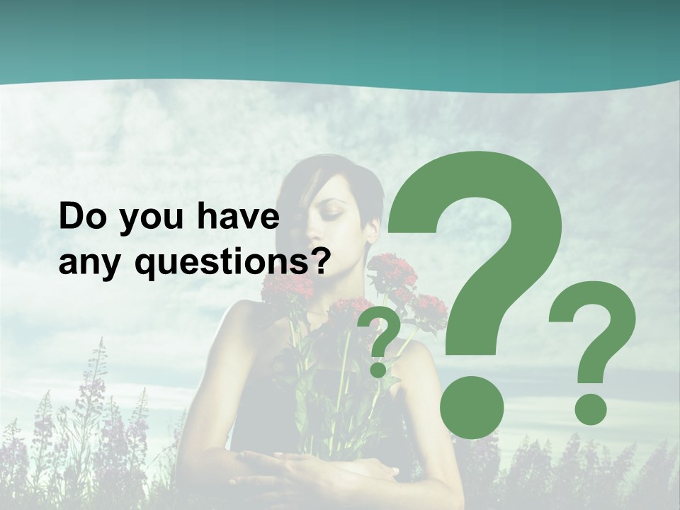 Healthy Floral Summer PowerPoint Template