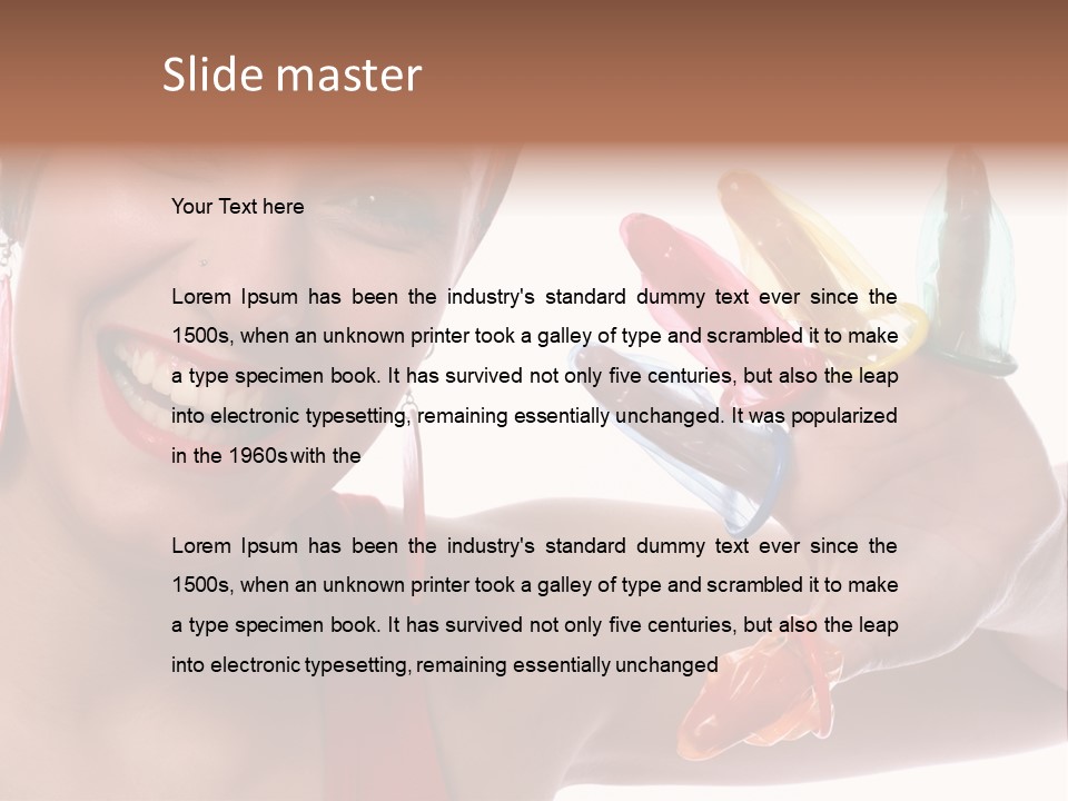Shiny Latex Life PowerPoint Template