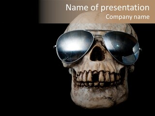 Bone Scary Face PowerPoint Template