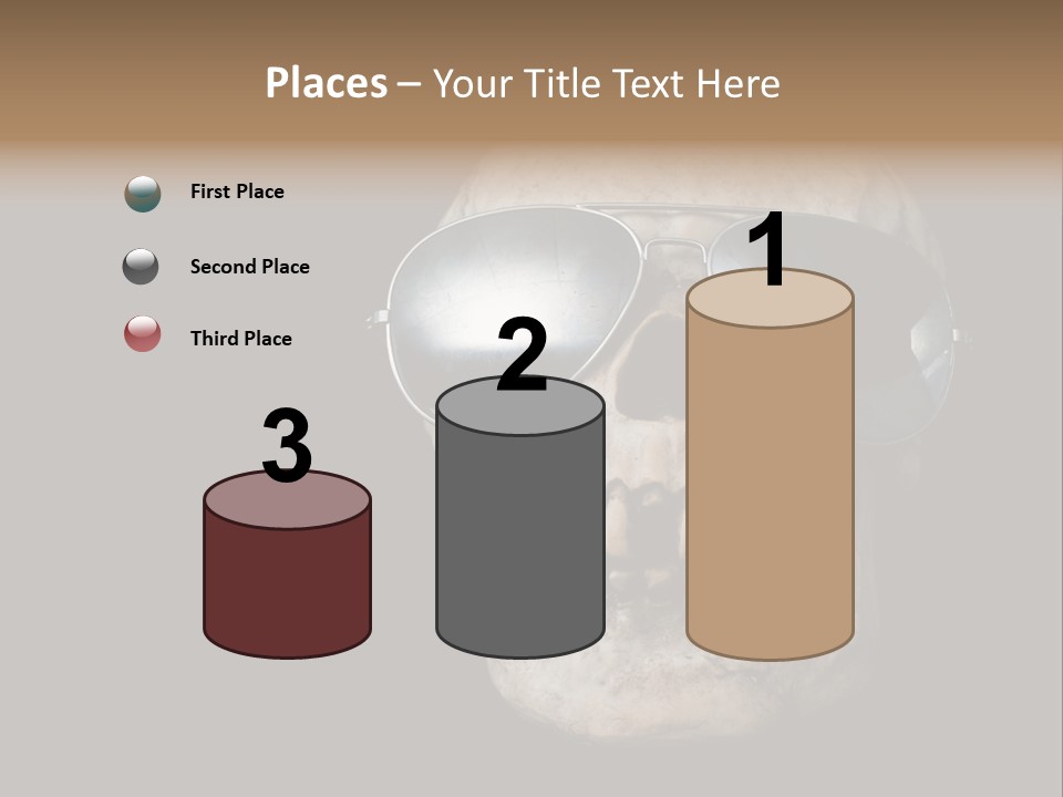 Bone Scary Face PowerPoint Template