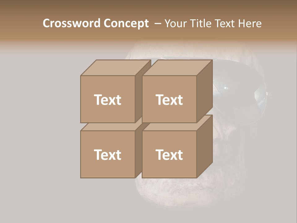 Bone Scary Face PowerPoint Template