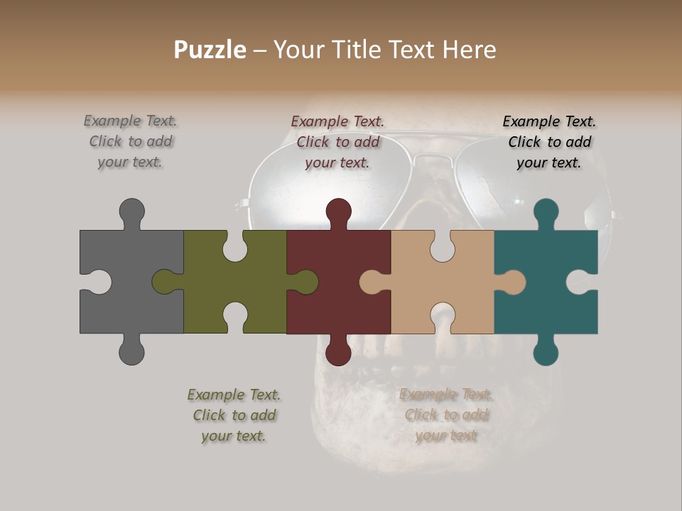 Bone Scary Face PowerPoint Template