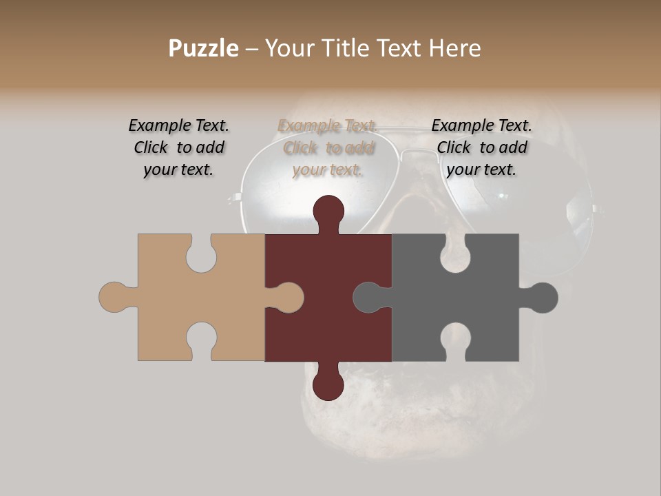 Bone Scary Face PowerPoint Template