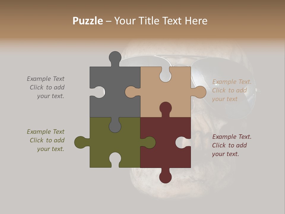 Bone Scary Face PowerPoint Template