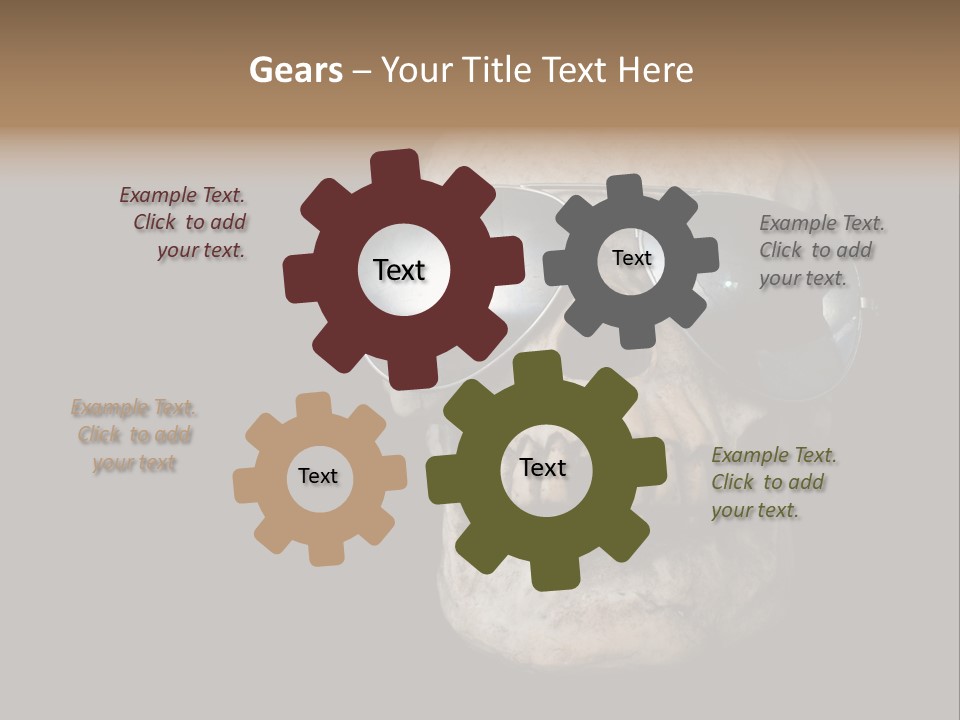 Bone Scary Face PowerPoint Template