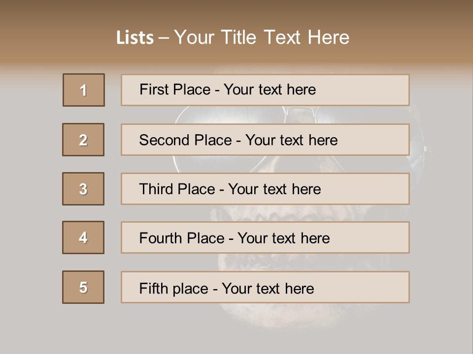 Bone Scary Face PowerPoint Template