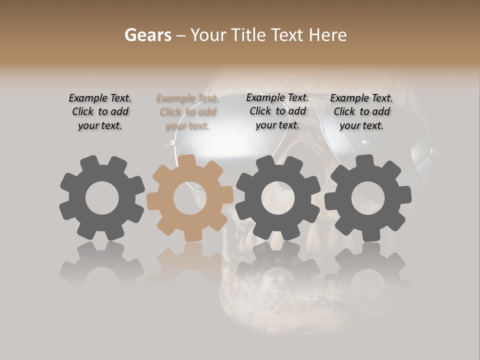 Bone Scary Face PowerPoint Template