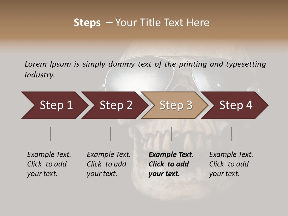 Bone Scary Face PowerPoint Template