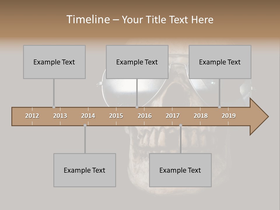 Bone Scary Face PowerPoint Template