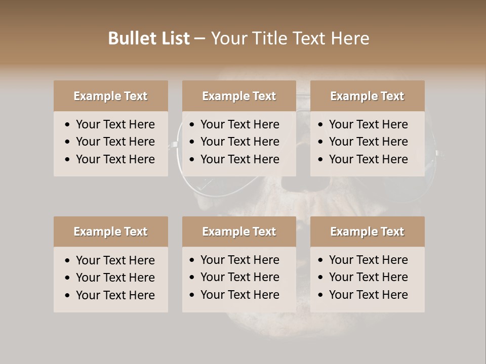 Bone Scary Face PowerPoint Template