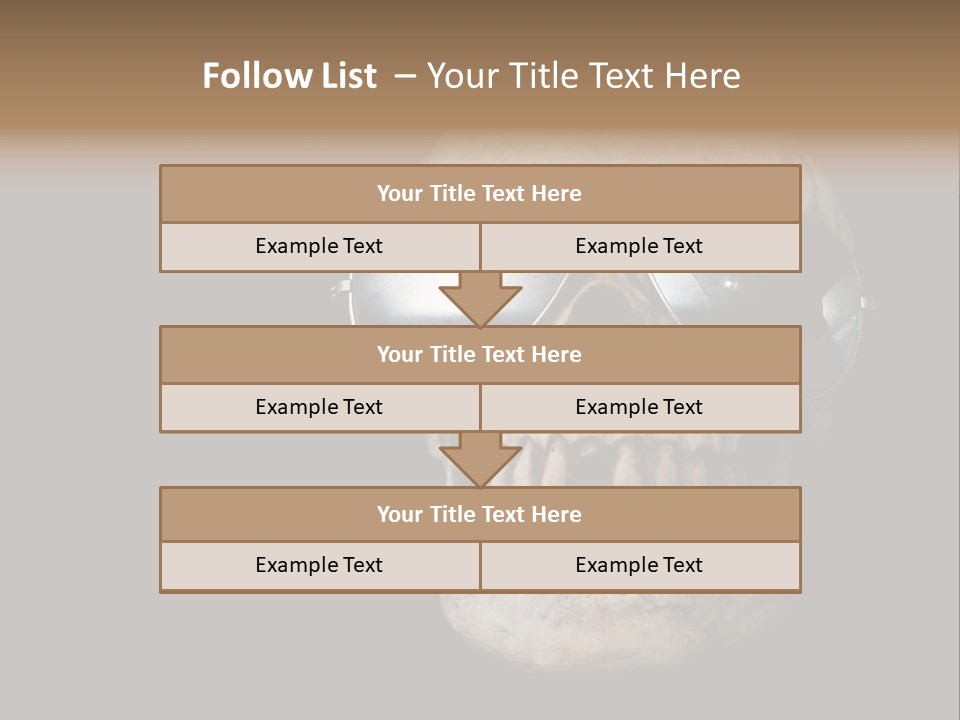 Bone Scary Face PowerPoint Template