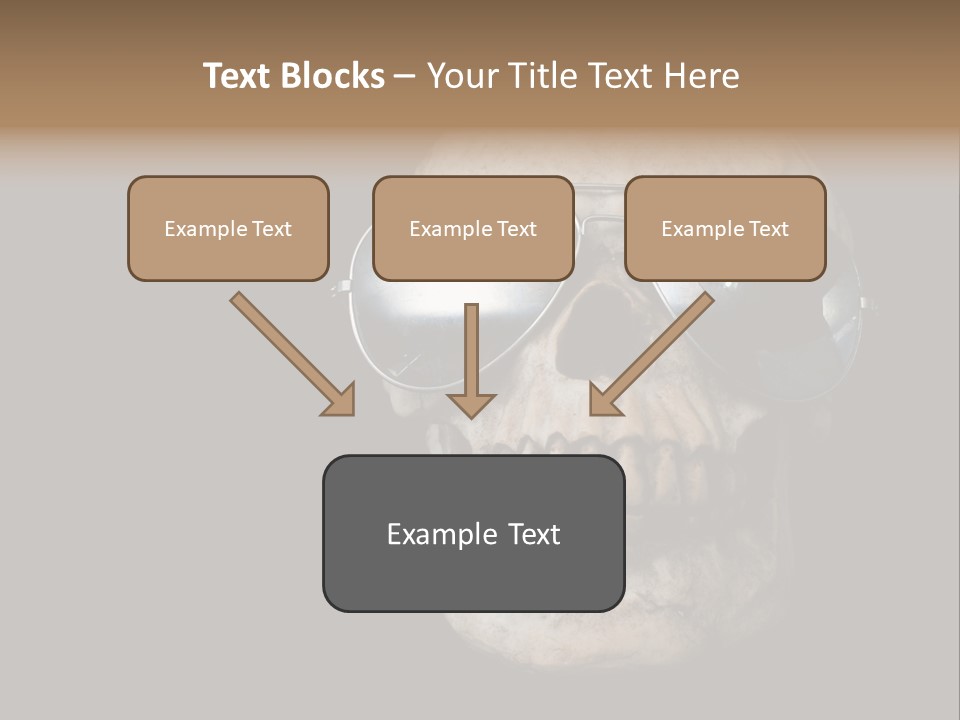Bone Scary Face PowerPoint Template