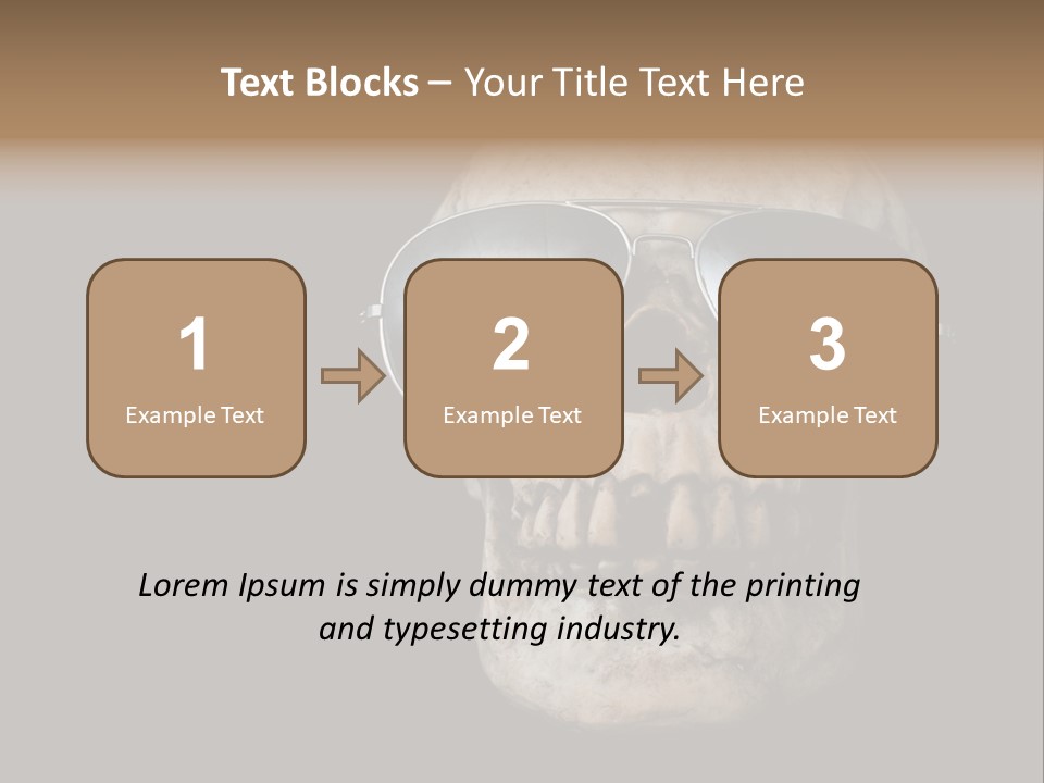 Bone Scary Face PowerPoint Template