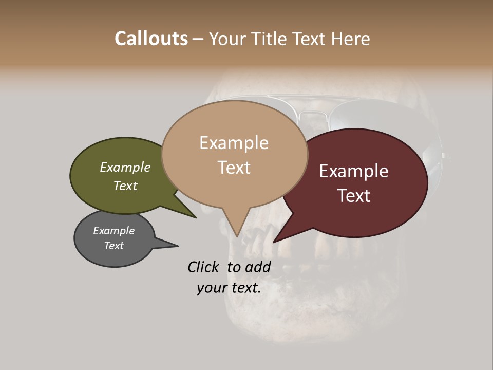 Bone Scary Face PowerPoint Template