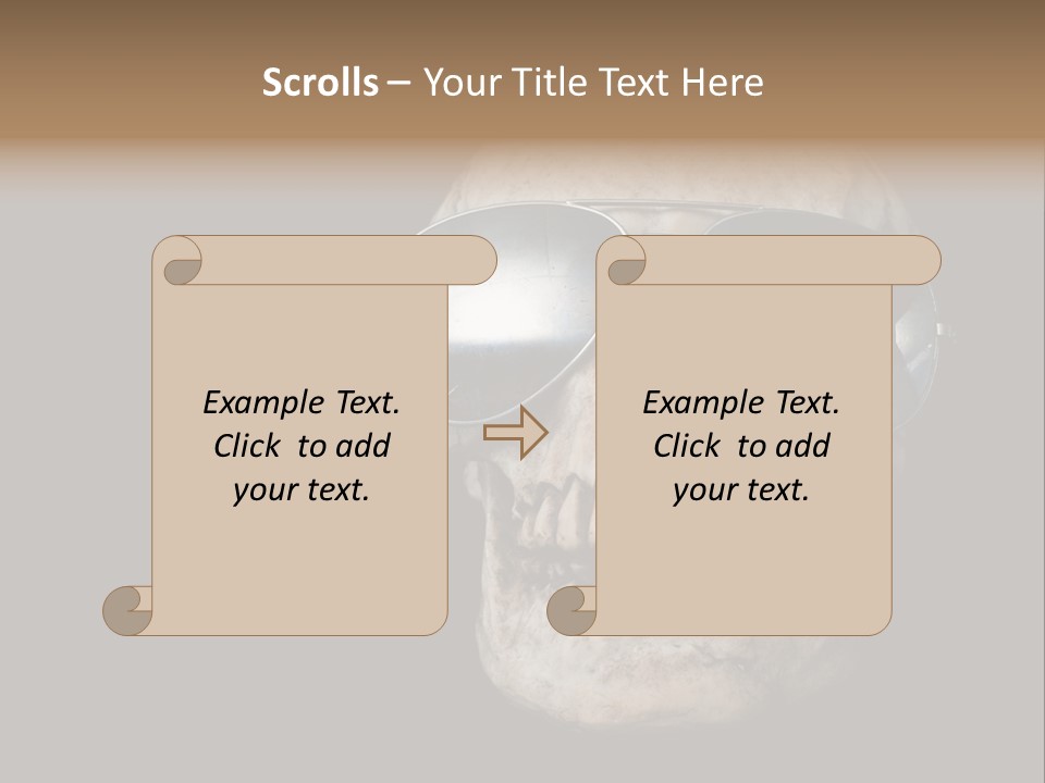 Bone Scary Face PowerPoint Template
