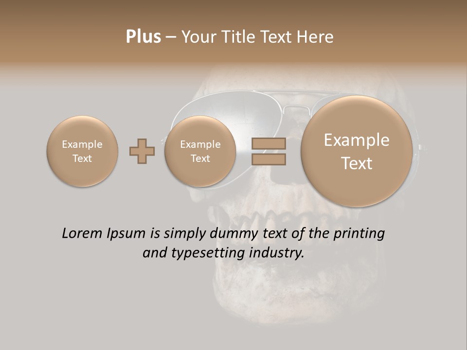 Bone Scary Face PowerPoint Template