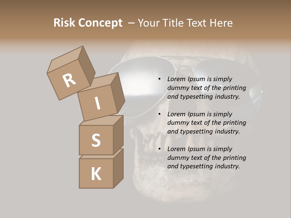 Bone Scary Face PowerPoint Template