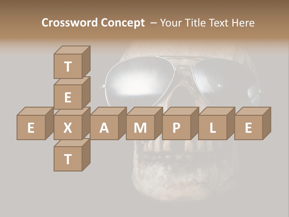 Bone Scary Face PowerPoint Template