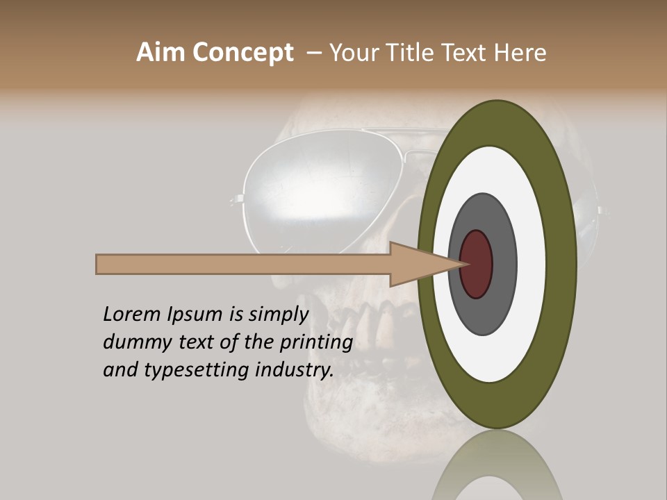 Bone Scary Face PowerPoint Template